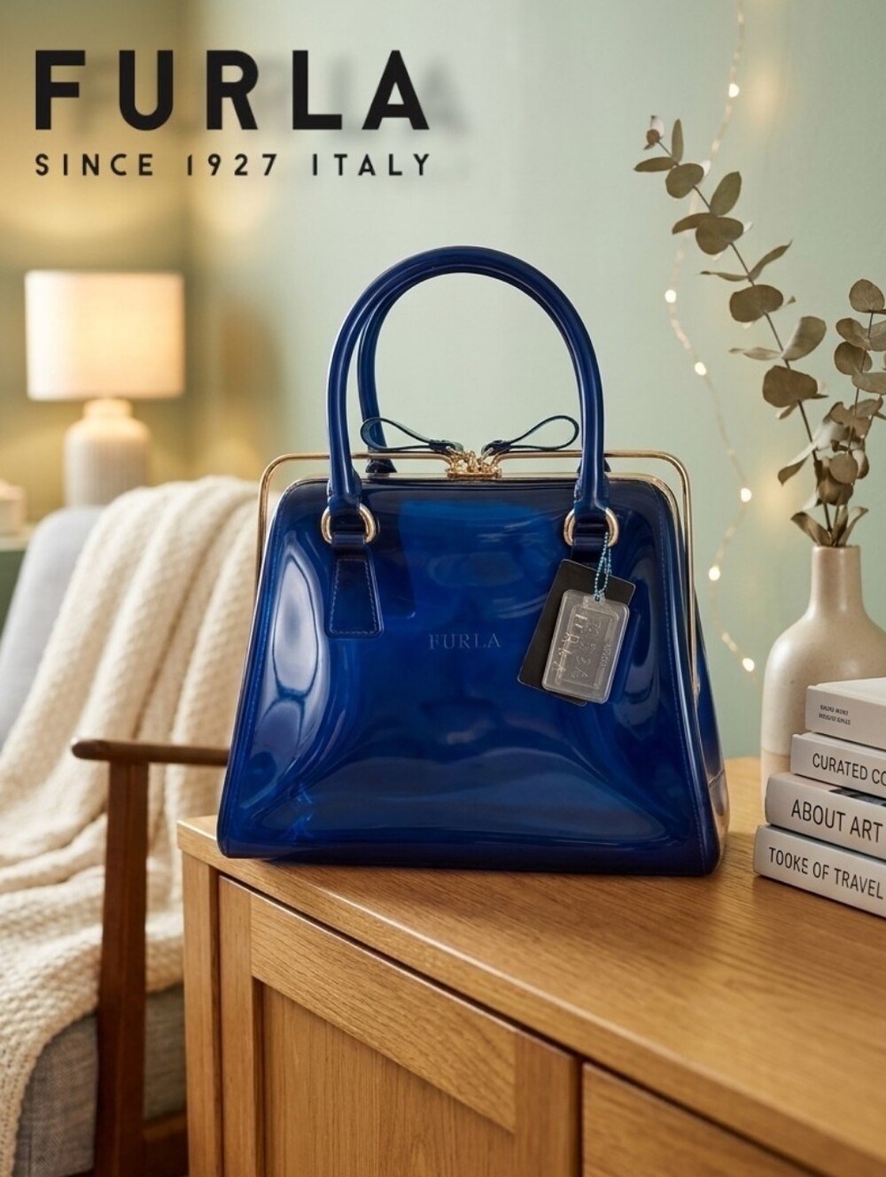 Furla Candy Bag Metal Frame Satchel